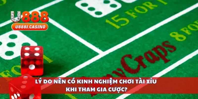 Lý do nên có kinh nghiệm chơi tài xỉu khi tham gia cược?